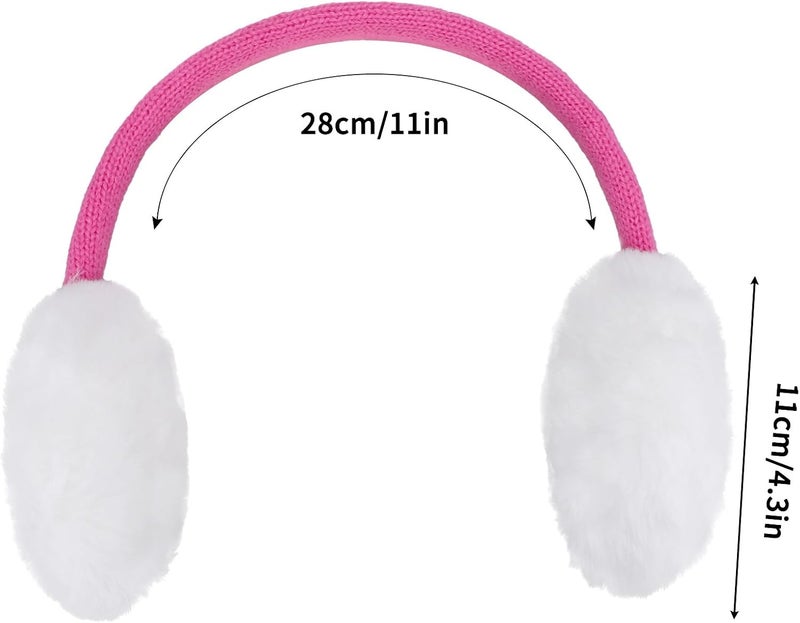 Ztl Kids Knit Earmuffs Winter Outdoor Plush Ear Warmers for Boys Girls 4-16 Years - Image 4